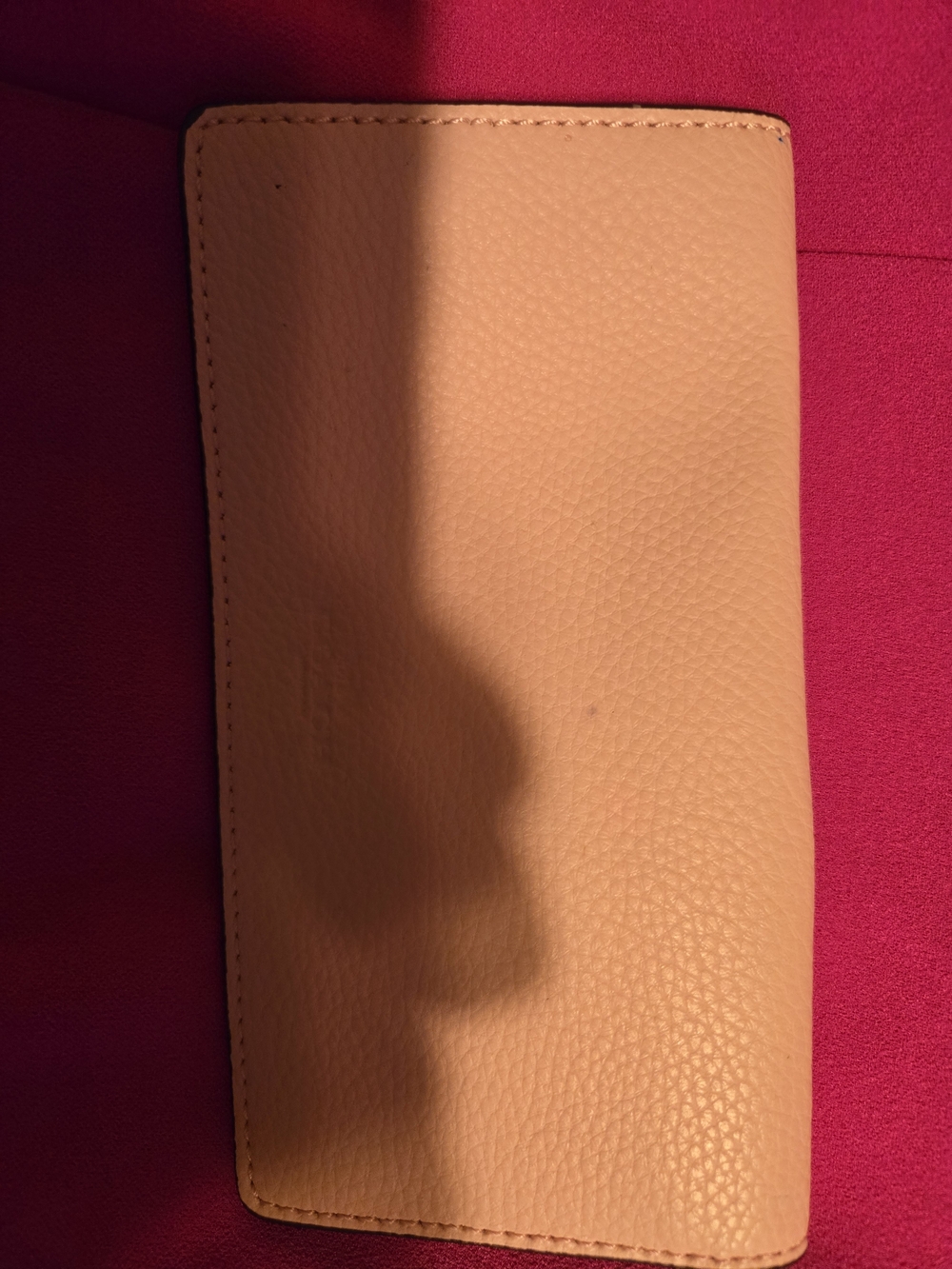 Coach Pink Leather Long Wallet - Reciept Holder